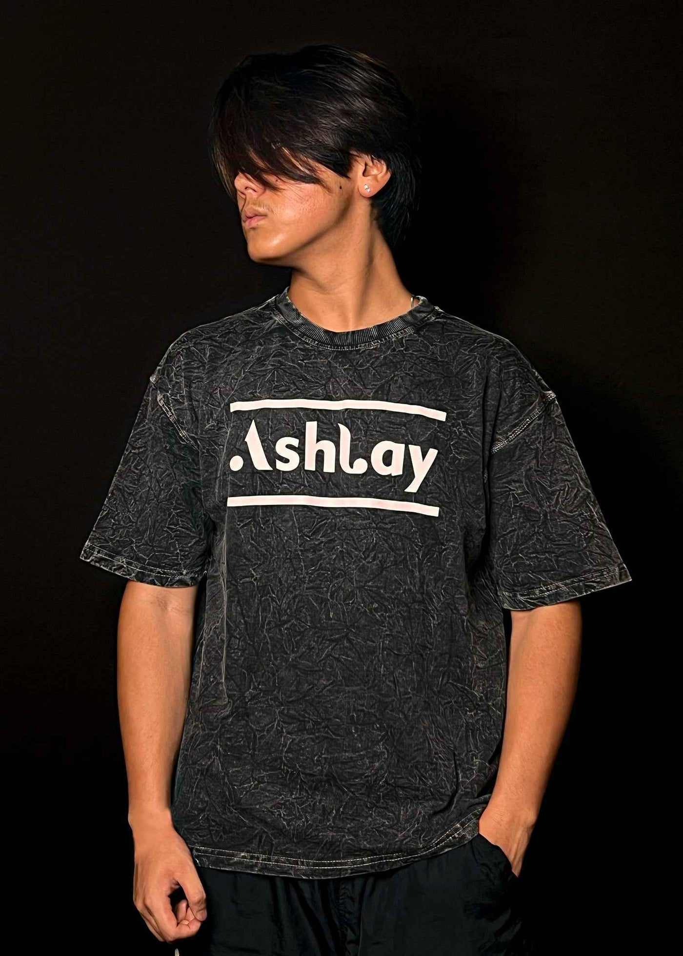 I AM LOOSER Acid Wash T-Shirt – Ashlay Oversized Rebel Graphic Tee