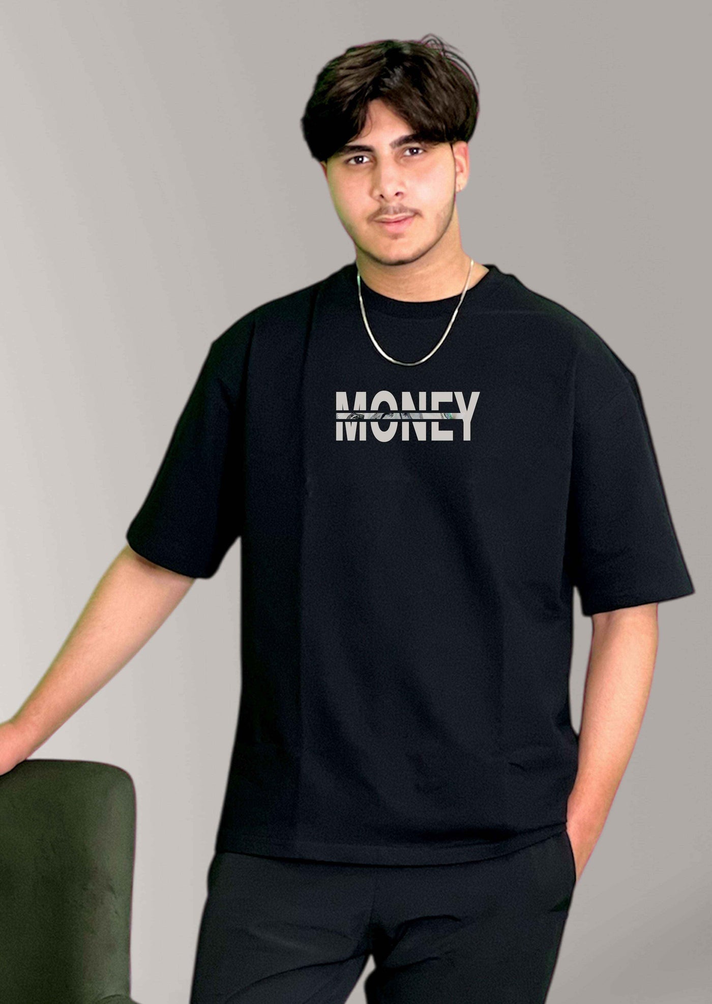 "Money Talks statement t-shirt by Ashlay"

"Crumpled currency oversized t-shirt India"

"Ashlay premium streetwear tee for men"