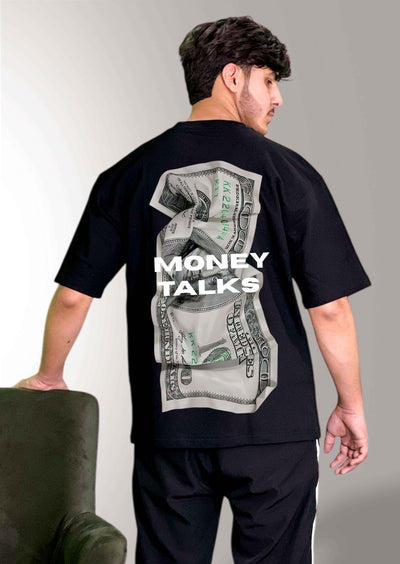 Money Talks Statement T-Shirt – Crumpled Currency Design | Ashlay