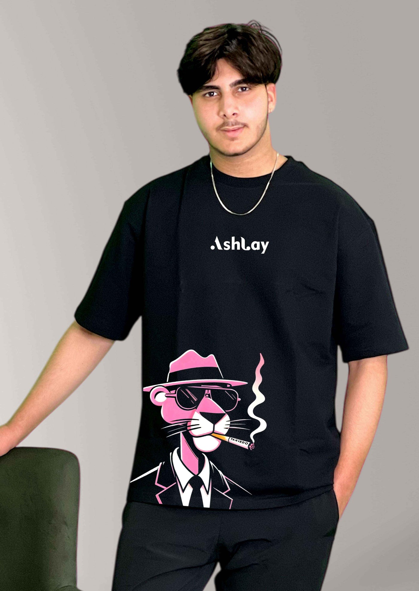Smokin’ Panther Oversized T-Shirt – Streetfire Graphic Tee | Ashlay - Ashlay world