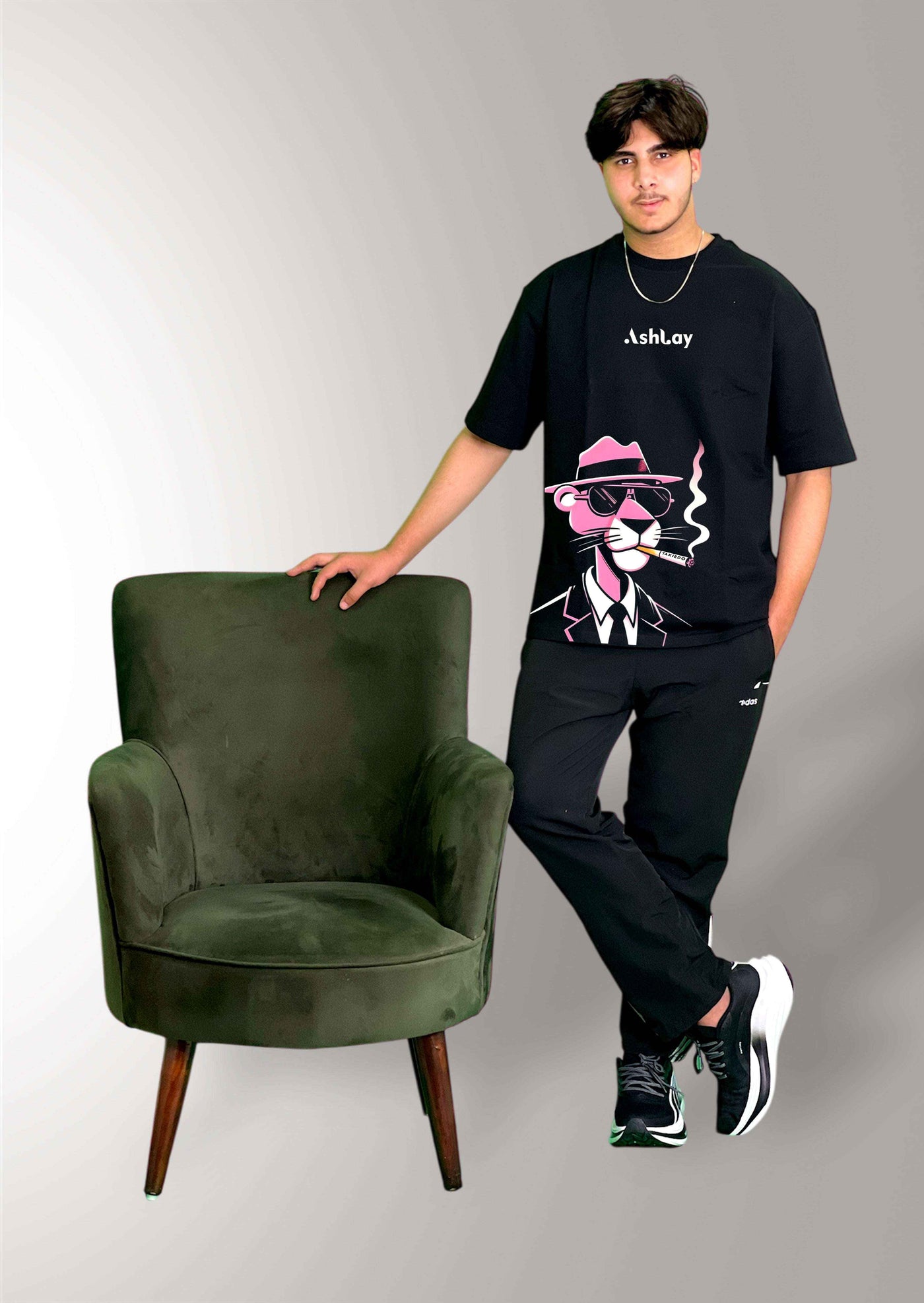 Smokin’ Panther Oversized T-Shirt – Streetfire Graphic Tee | Ashlay - Ashlay world