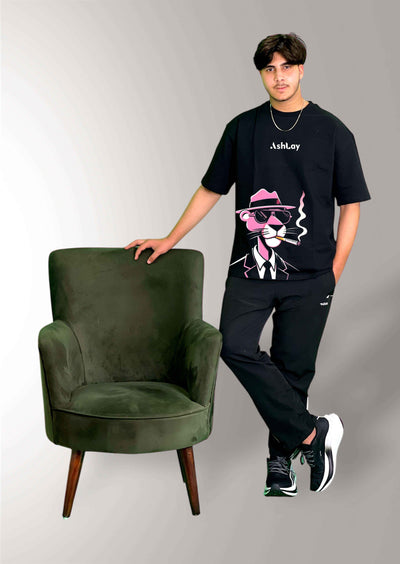 Smokin’ Panther Oversized T-Shirt – Streetfire Graphic Tee | Ashlay - Ashlay world