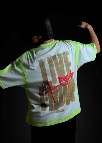 Travis Scott “Live from Utopia” Neon Accent Oversized Tee