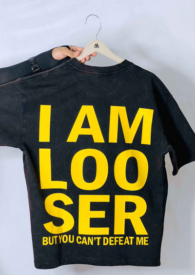 Ashlay “Looser Mode: ON” Acid Wash Oversized T-Shirt – Grunge Streetwear | Ashlay